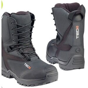 Ski-Doo TEC+ Boots Size 8 EU41 Black Waterproof Primaloft Insulated‎ Unisex NWT
